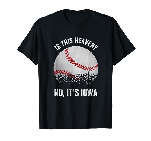Is This Heaven No It's Iowa Vintage Baseball Corn Fields T-Shirt