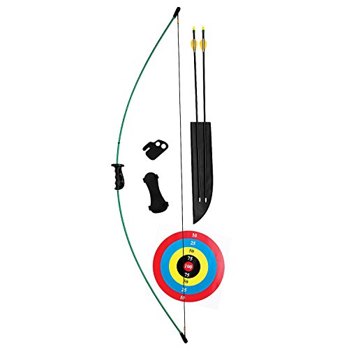 Bear Archery Crusader Bow Set for Youth, Recommended Ages 9-12, Ambidextrous, Continuous Draw Weight Up to 20 lb., Continuous Draw Length Up to 28-inches