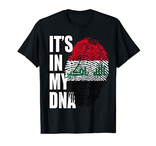 Iraqi Heritage DNA Flag T-Shirt