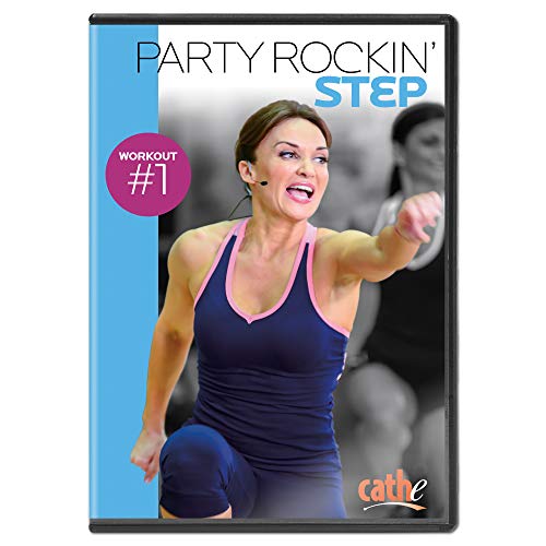 Cathe Friedrich: Party Rockin Step Workout #1 Step Aerobics Workout DVD For Women - Use For Cardio Step Aerobic Conditioning