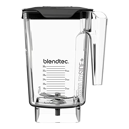 Blendtec 90 oz WildSide+ Jar - Replacement Kitchen Blender Jar - Compatible with All Blendtec Blenders - 36 oz Blending Capacity - Clear