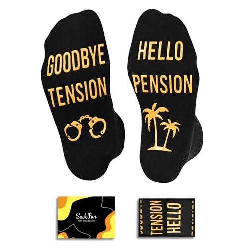 sockfun Cool Retirement Gifts Retired Teacher Father's Day Mother's Day, Funny Retirement Socks Women Retired Socks Men
