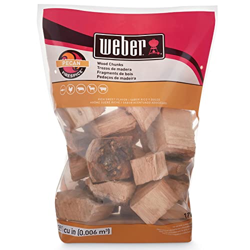 Weber Pecan Wood Chunks, for Grilling and Smoking, 4 lb.