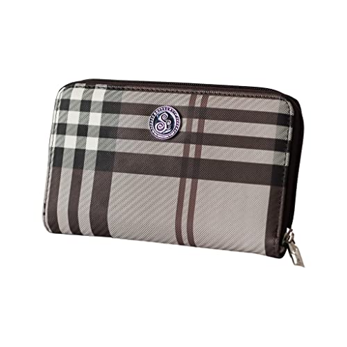 Savvycents Cash Budgeting Wallet (Burberry), Zip Around, Accordion File System, Wristlet Strap, Women's Wallet