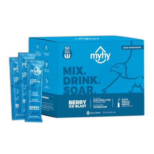 MYHY Liquid Hydration Mix (Berry, 50 Count)