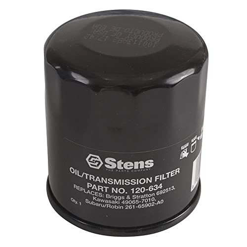 Stens 120-634 Oil Filter Compatible With/Replacement For Kawasaki FH381-721V, FH601-770D, FJ180V and FX751-1000V; for 14-19 HP engines 49065-0724, 49065-2057 Lawn Mowers