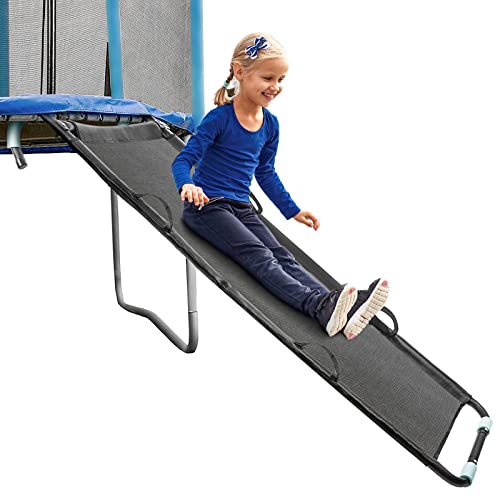 TANOSHII Universal Trampoline Slide with Handles, Safer Than Ladder, Easy to Install, Fit All Kinds of Trampolines, Sturdy 20'x 60' Trampoline Slide for Kids Climb Up & Slide Down