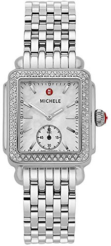 Michele Deco Mid Diamond Mother of Pearl Dial Women's Watch MWW06V000001