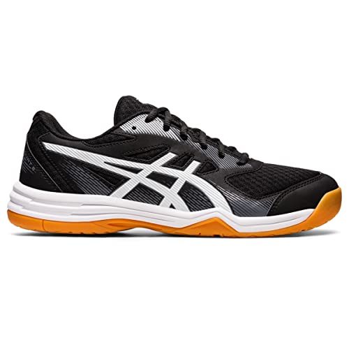 ASICS Men's Upcourt 5 Volleyball Shoes, 10.5, Black/White