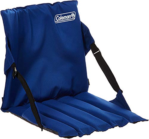 Coleman Blue Portable Stadium Seat Cushion | Lightweight Padded Seat for Sporting Events and Outdoor Concerts | Bleacher Cushion with Backrest