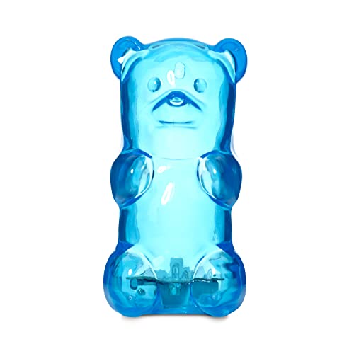 Gummygoods Squeezable Gummy Bear Night Light for Kids Room, Babies, Toddlers, Nursery | Christmas Gifts for Kids, Holiday Gift Ideas | Rechargeable, Portable, Cordless, 60 Min Sleep Timer (Blue)