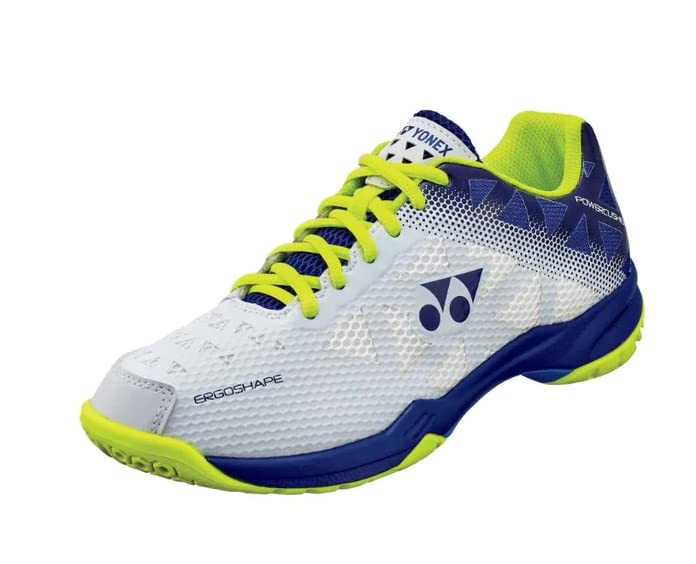 YONEX Power Cushion 50 Men Badminton Shoes (White/Blue) (6.5)