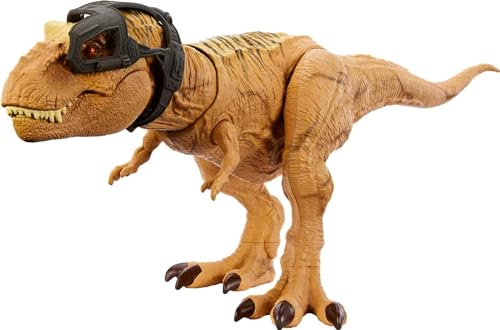 Jurassic World Tyrannosaurus T Rex Dinosaur Toy with Sound, Hunt Chomp Action Figure, Double Chomp Motion and Tracking Gear, Digital Play