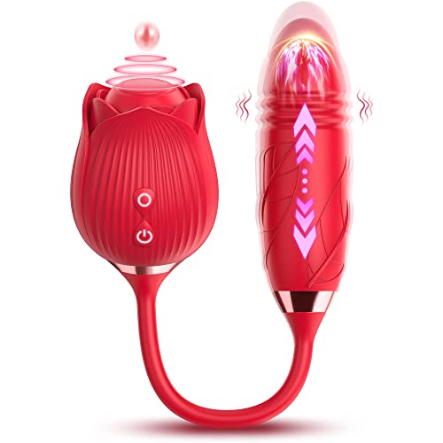 Rose Toy Rose Viboator for Women, 2024 Upgrade 10 Modes, Delivered Within 2-4 Days - Red Rose-BF1221