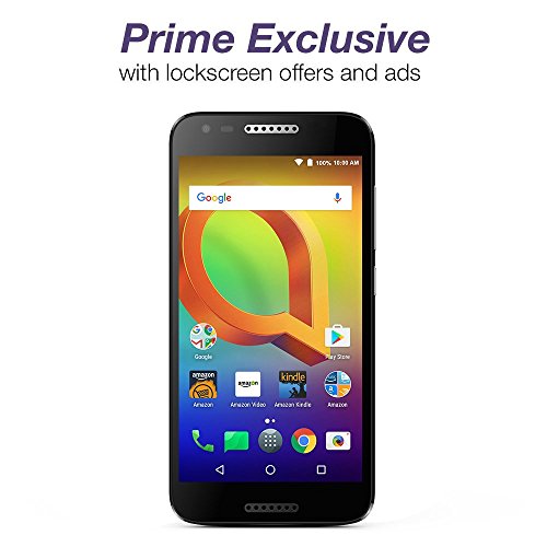 Alcatel A30 Verizon - 16 GB - Black - Unlocked - Prime Exclusive - with Lockscreen Offers & Ads
