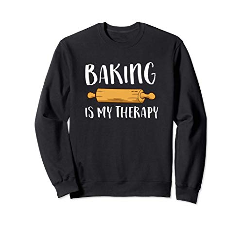 Christmas Cookie Baking Baker Gift Baking Is My Therapy Sweatshirt