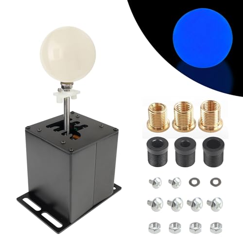 GSTP PC USB Simulator Shifter H Gear Shifter with Luminous Gear Shift Knob Compatible with Logitech G29 G27 G25 G920 Thrustmaster T300RS/GT Steering Wheel Sequential H Gear Shifter Compatible with ATS ETS Dust WRC Sim Racing Games 7+R Black (PC System only)