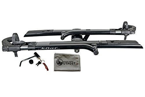 Kuat Sherpa 2.0-2' - 2-Bike Rack - Black Metallic w/Kuat 2' Hitch Lock and Cloth