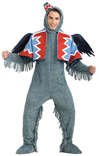 Rubie's mens Wizard of Oz 75th Anniversary Edition, Deluxe Winged Monkey Adult Sized Costumes, Gray, Standard US