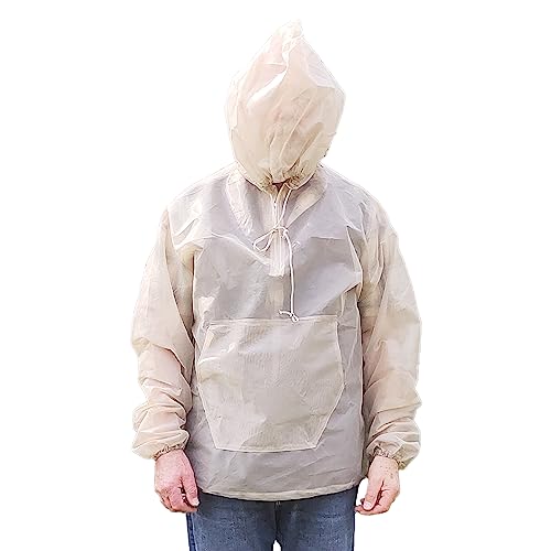 Aventik No-See-Um Mesh Mosquito Jacket for Outdoor, Multiple Sizes to Fit Everyone Stay Safe & Cool UV Resistant 3D Structure (L)