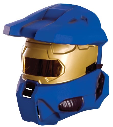 Halo Universe Spartan Half-Mask, Blue, One Size