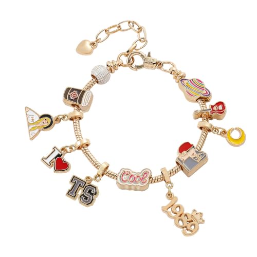 PumGo 1989 Album Charms Beaded Bracelets For Times Music Singers Fans Friendship Bracelets Gifts For Women And Girls