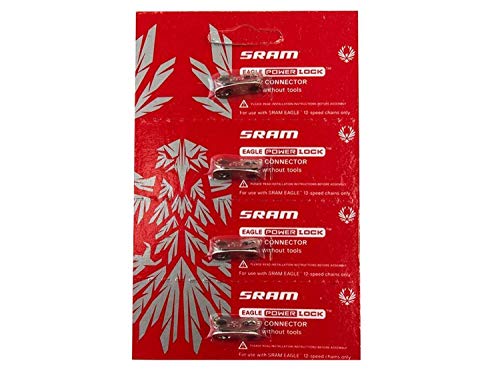 SRAM Eagle PowerLock Chain Connector 12-Speed Chain Link w Decal - Available in 2-Pack and 4-Pack (4)