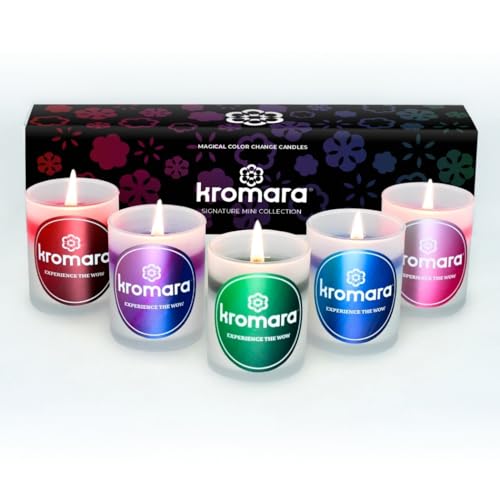 Color Changing Candles - Votive Candles Scented - Aromatherapy Candle Gift Set - Luxury Candles 5pk