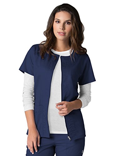 EON Maevn Women's Back Mesh Panel Short Sleeve Zip Front Jacket(True Navy, XXX-Large)