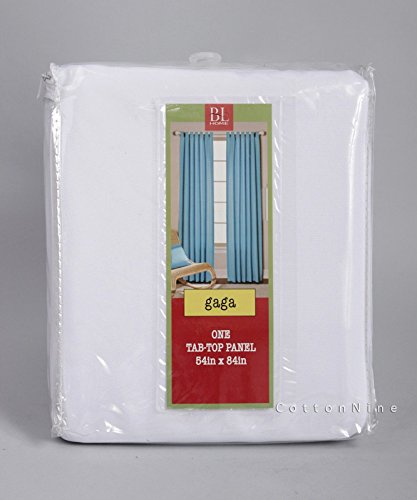 Beacon Looms Window Treatments, Gaga 54x84' Curtain Panel, White