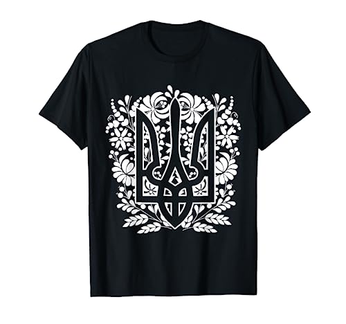 Ukraine Ukrainians Ukrainian Kiev Trysub Flag T-Shirt