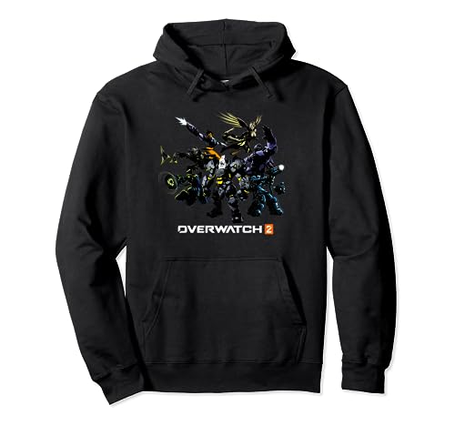 Overwatch 2 Dark Group Action Shot Pullover Hoodie