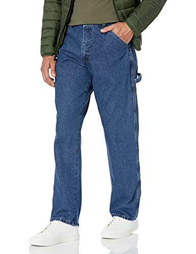 Wrangler Authentics Men's Classic Carpenter Jean, Retro Stone, 36W x 34L