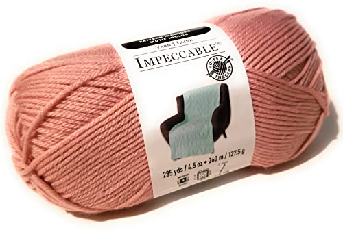 Loops & Threads Impeccable Yarn 4.5 oz. One Ball - Soft Rose Pink