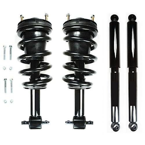 BURANIFUSION Front Rear Side Struts with Coils and Shocks Kit 1336333342779,Simple Installation,Fast delivery,Free Return and Exchange