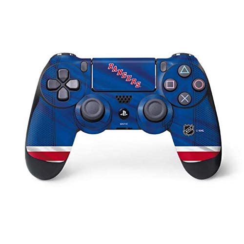 Skinit Decal Gaming Skin for PS4 Controller - Officially Licensed NHL New York Rangers Home Jersey Design