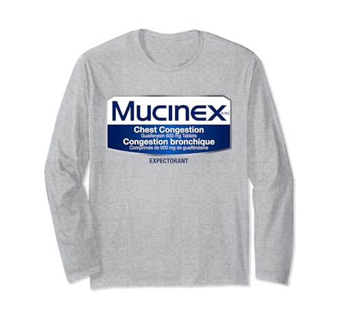 Funny Nurse Pharmacy Halloween Costume Mucinex Expectorant Long Sleeve T-Shirt