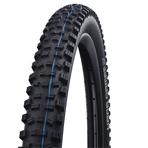 SCHWALBE - Hans Dampf All Terrian and All MTB Tubeless Folding Bike Tire | 27.5 x 2.6 | Evolution Line, Addix SpeedGrip, Super Trail | Black