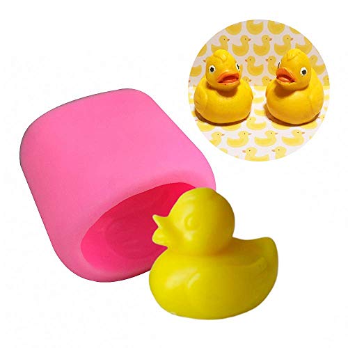 3D Rubber Duck Soap Mold, Yellow Duckie Silicone Chocolate Fondant Mold for Baby Shower Cake Topper Decoration Candle Bath Bomb Lotion Bar Polymer Clay Resin Mould