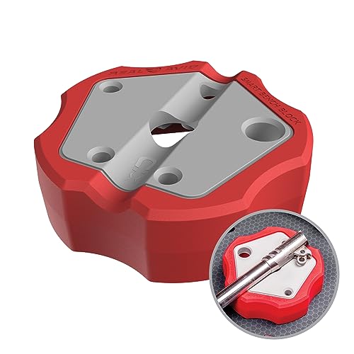 Real Avid Smart Bench Block - Premium Universal Armorers Block Made with Non-Marring Materials, Non-Slip Bench Block For Glock, 1911 & Other Guns, Magnetic Block Captures & Holds Small Pins Securely