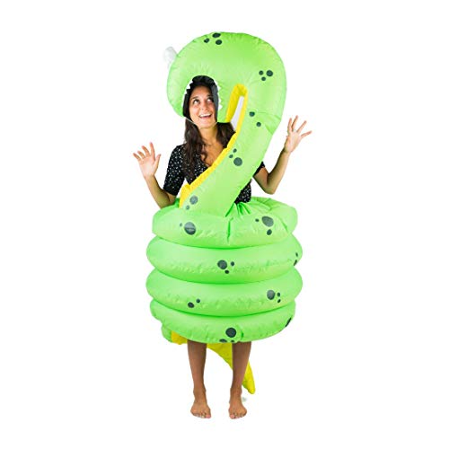 Bodysocks Fancy Dress Snake Jungle Python Full Body Inflatable Costume for Adults (One Size)