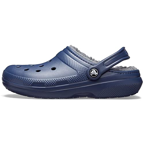 Crocs Classic Lined Clog Navy/Charcoal Men's 10, Women's 12 Medium