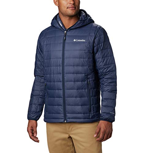 Columbia Mens, Voodoo Falls 590 TurboDown Hooded Jacket, Collegiate Navy, XX-Large