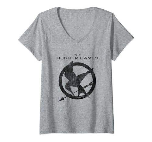 The Hunger Games Mockingjay Pin V-Neck T-Shirt