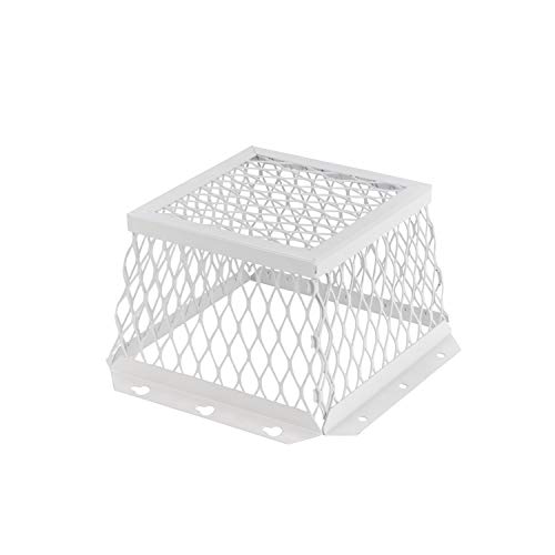 HY-C RVG-DVG Stainless Steel Universal VentGuard, 100% 304 Stainless Steel Mesh, Easy Installation, 7' L x 7' W x 5' H, White Powder Coat Finish