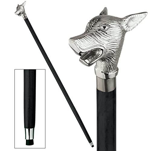 Design Toscano Howling Werewolf Solid Hardwood Walking Stick