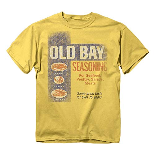 Men's Officially Licensed Washed Can Art T-Shirt (X-Large) Yellow