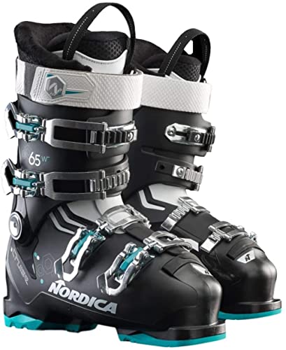 NORDICA Women Cruise 65 W Boots, Color: Black/White/Light Blue, Size: 23 (050670007T6-23)