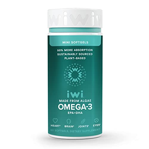 Iwi Life Omega 3 Mini Supports a Healthy Heart, Brain Development, Strong Bones & Joints and Eye Health, 30 Day Supply