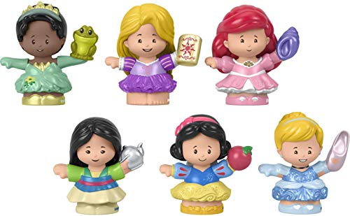 Fisher-Price Little People Toddler Toys Disney Princess Gift Set with 6 Character Figures for Preschool Pretend Play Ages 18+ Months (Amazon Exclusive)